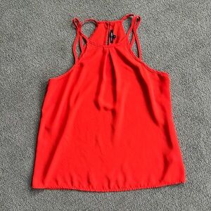 Papermoon Orange Blouse Tank Top